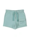 Dolce & Gabbana Newborn Boy Shorts & Bermuda Shorts Light Green Size 3 Cotton, Polyurethane In Green
