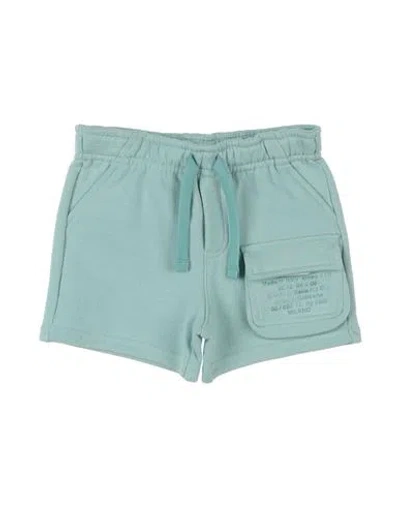 Dolce & Gabbana Babies'  Newborn Boy Shorts & Bermuda Shorts Light Green Size 3 Cotton, Polyurethane