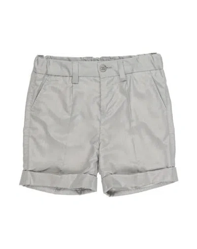 Dolce & Gabbana Babies'  Newborn Boy Shorts & Bermuda Shorts Light Grey Size 3 Silk