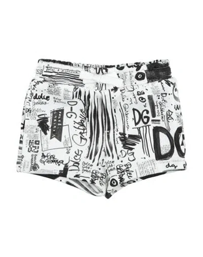 Dolce & Gabbana Babies'  Newborn Boy Shorts & Bermuda Shorts White Size 3 Cotton