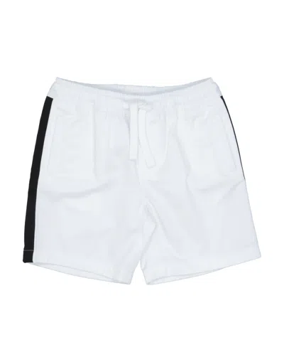 Dolce & Gabbana Babies'  Newborn Boy Shorts & Bermuda Shorts White Size 3 Cotton, Elastane