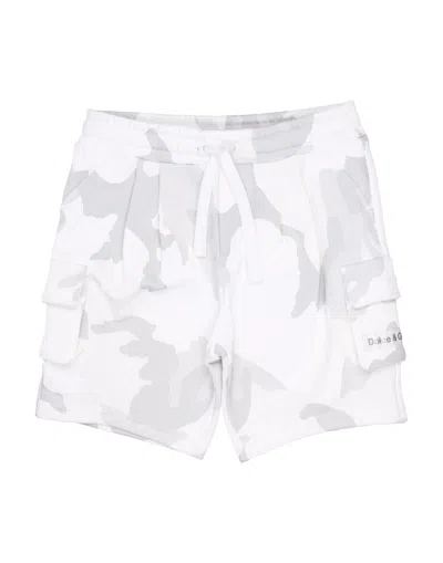 Dolce & Gabbana Babies'  Newborn Boy Shorts & Bermuda Shorts White Size 3 Cotton, Viscose, Polyurethane