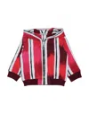 Dolce & Gabbana Newborn Boy Sweatshirt Red Size 3 Cotton, Elastane In Red