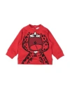 DOLCE & GABBANA DOLCE & GABBANA NEWBORN BOY SWEATSHIRT RED SIZE 3 COTTON, POLYESTER