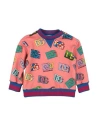 DOLCE & GABBANA DOLCE & GABBANA NEWBORN BOY SWEATSHIRT SALMON PINK SIZE 3 COTTON, ELASTANE