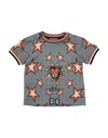Dolce & Gabbana Newborn Boy T-shirt Grey Size 3 Cotton, Elastane In Grey