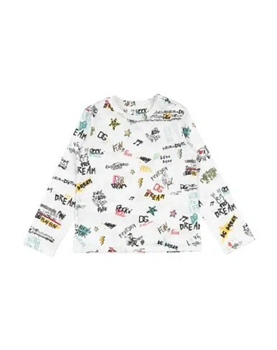 Dolce & Gabbana Babies'  Newborn Boy T-shirt White Size 3 Cotton