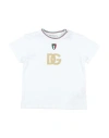 Dolce & Gabbana Newborn Boy T-shirt White Size 3 Cotton, Viscose, Polyester, Elastane In White