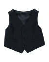 Dolce & Gabbana Newborn Boy Tailored Vest Midnight Blue Size 3 Virgin Wool, Viscose, Elastane In Blue
