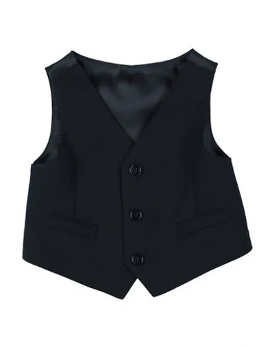 Dolce & Gabbana Babies'  Newborn Boy Tailored Vest Midnight Blue Size 3 Virgin Wool, Viscose, Elastane