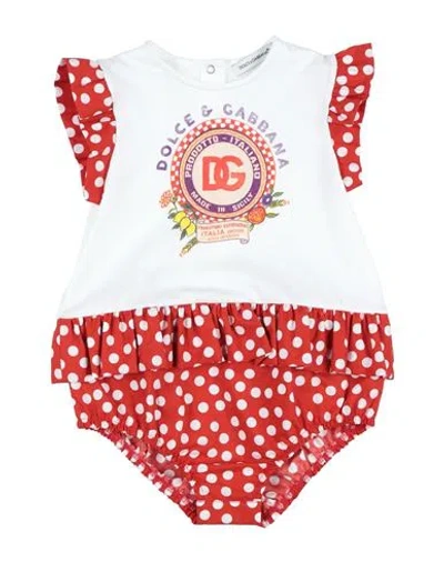 Dolce & Gabbana Newborn Girl Baby Jumpsuits & Overalls White Size 0 Cotton