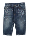 Dolce & Gabbana Newborn Girl Jeans Blue Size 3 Cotton, Elastane, Aluminum, Polyester, Brass In Blue