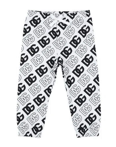 Dolce & Gabbana Babies'  Newborn Girl Pants White Size 3 Cotton