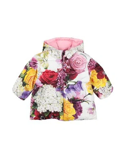 Dolce & Gabbana Babies'  Newborn Girl Puffer White Size 3 Polyester