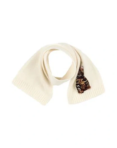 Dolce & Gabbana Babies'  Newborn Girl Scarf Ivory Size - Wool, Cashmere In White