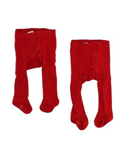 Dolce & Gabbana Babies'  Newborn Girl Socks & Hosiery Red Size 3 Cotton, Polyamide, Elastane