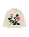 DOLCE & GABBANA DOLCE & GABBANA NEWBORN GIRL SWEATER WHITE SIZE 3 WOOL, POLYESTER, VISCOSE