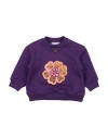 Dolce & Gabbana Newborn Girl Sweatshirt Plum Size 3 Cotton, Elastane, Polyester, Metallic Polyester, In Purple