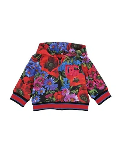 Dolce & Gabbana Babies'  Newborn Girl Sweatshirt Red Size 3 Cotton, Polyester, Viscose