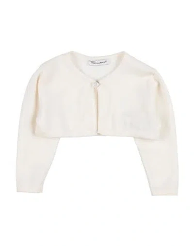 Dolce & Gabbana Babies'  Newborn Girl Wrap Cardigans Beige Size 3 Silk, Polyester