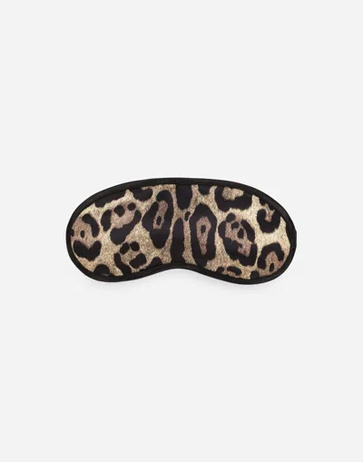 Dolce & Gabbana Night Mask In Animal Print