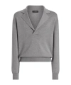 Dolce & Gabbana Long Sleeves Wool Blend Sweater In Gray