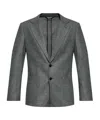 Dolce & Gabbana Notched Lapel Single-breasted Jacket In Gray