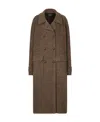 Dolce & Gabbana Notched-lapels Button-down Coat In Brown
