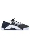Dolce & Gabbana Sneakers Mesh Panel Pull Tab Heel In Grey
