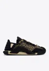 Dolce & Gabbana Ns1 Dg-print Low-top Sneakers In Black