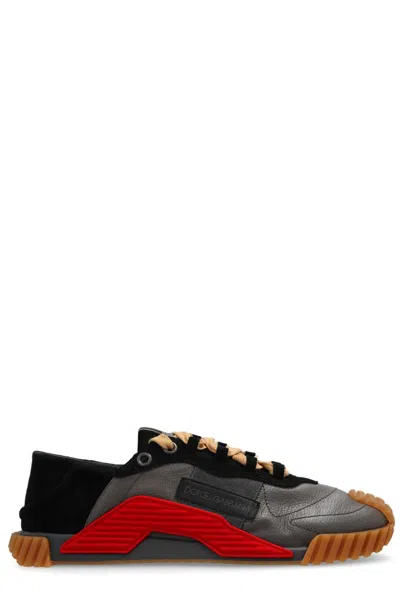 Dolce & Gabbana Ns1 Panelled Leather Sneakers In Multi