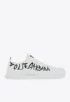 Dolce & Gabbana Graffiti-print Low-top Sneakers In White