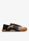 Dolce & Gabbana Ns1 Panelled Leather Sneakers In Beige