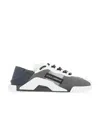 Dolce & Gabbana Ns1 Slip On Sneakers In Mixed Materials In White