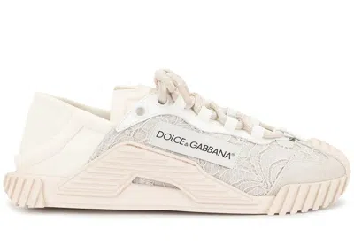 Pre-owned Dolce & Gabbana Ns1 Low Top (women's) Sneakers In White