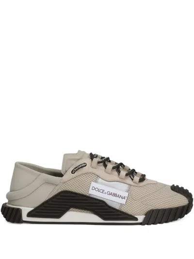 Dolce & Gabbana Ns1 Sneakers Mit Mesh-einsatz In Animal Print