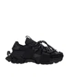 Dolce & Gabbana Black Mixed-material Airmaster Sneakers In Black