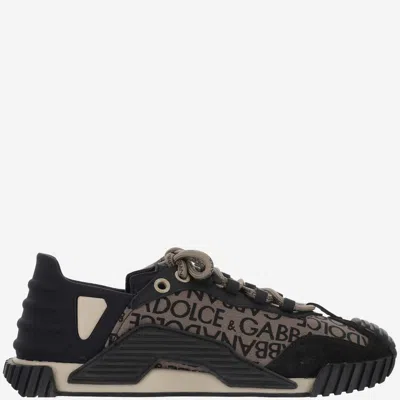Dolce & Gabbana Ns1 Nylon Sneakers In Beige