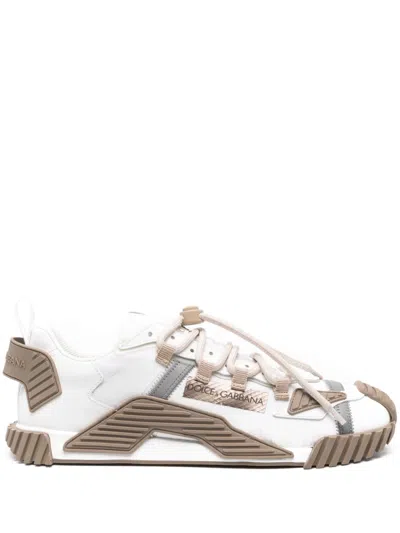 Dolce & Gabbana Ns1 Low-top Sneakers In Biancotrasparente