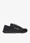 Dolce & Gabbana Ns1 Lace-up Canvas Sneakers With Lace Detail In Black