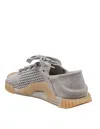 Dolce & Gabbana Sneakers Ns1 Suede Gray Color In Alluminium