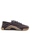Dolce & Gabbana Ns1 Suede Sneakers Lead Grey Color In Grey