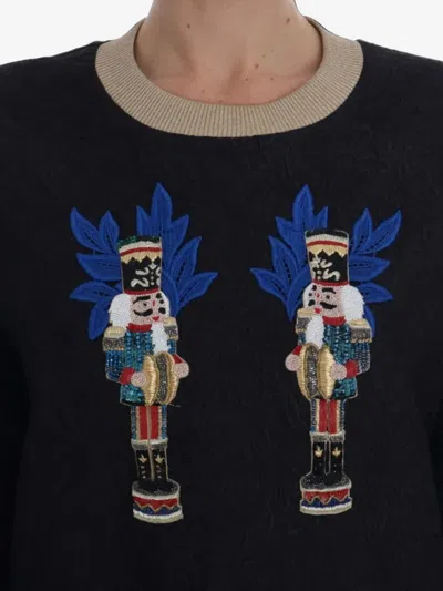 Dolce & Gabbana Nutcracker-patch Sweater In Black