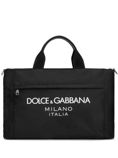 Dolce & Gabbana Ny+vit Shopping Bags In Black