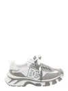 Dolce & Gabbana Dg Country Road Sneaker In Leather And Fabric In Gray