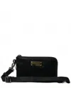 Dolce & Gabbana Nylon & Leather Pouch In Black