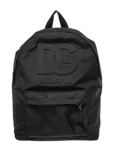 Pre-owned Dolce & Gabbana Nylon Backpack In Black