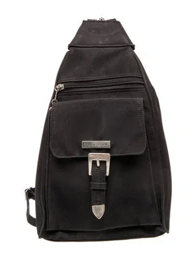 Pre-owned Dolce & Gabbana Nylon Backpack In Black