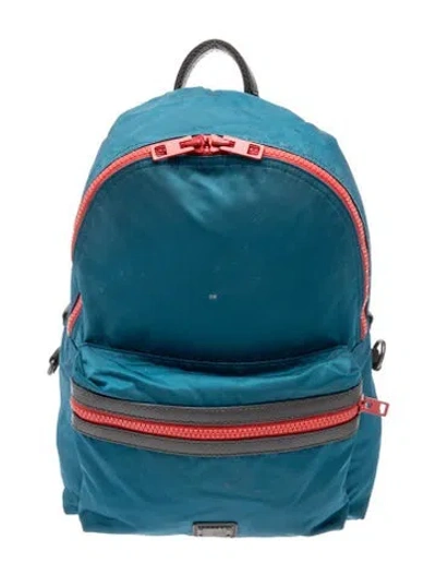 Pre-owned Dolce & Gabbana Nylon Backpack In Blue