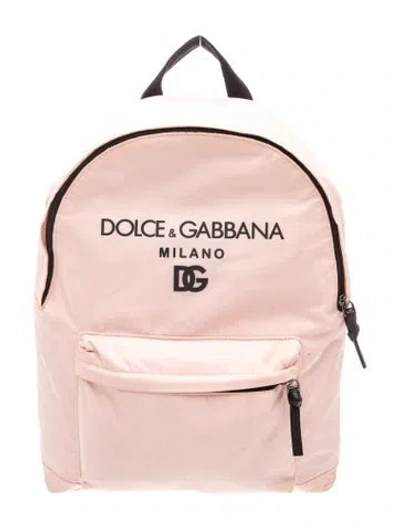 Pre-owned Dolce & Gabbana Nylon Backpack In Pink